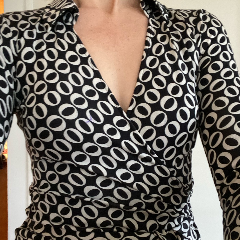 Diane von Furstenberg classic wrap dress.